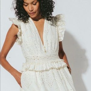 NWT Cleobella Cherie Midi Dress, Ivory XS